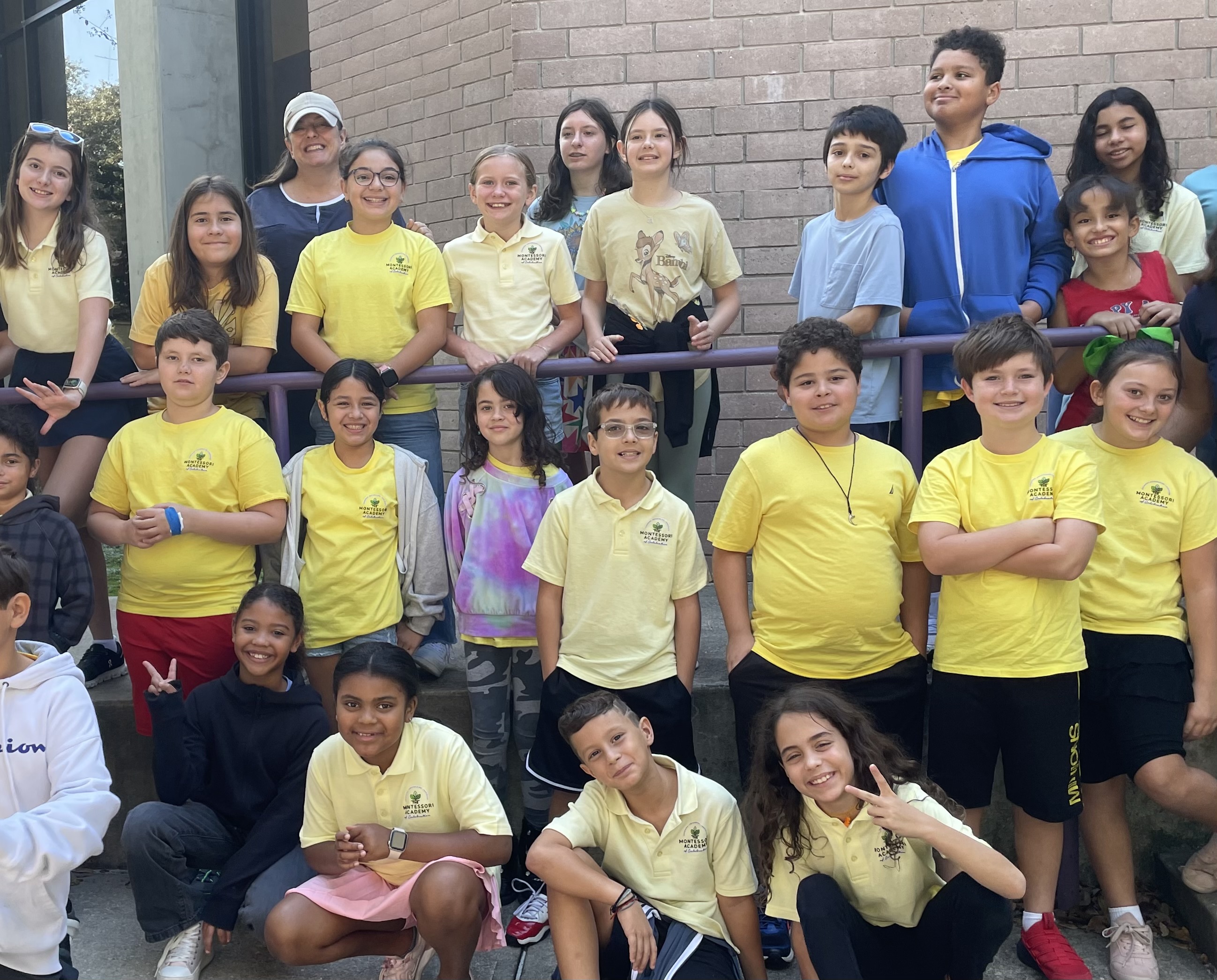 Mandy with Students.
